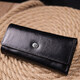 Надежный кошелек-ключница из натуральной гладкой кожи ST Leather 19415 Черный фото