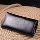 Надежный кошелек-ключница из натуральной гладкой кожи ST Leather 19415 Черный фото