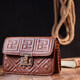 Компактная женская сумка из экокожи на плечо Vintage 18705 Коричневый фото