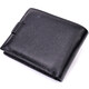 Горизонтальный мужской бумажник из натуральной кожи ST Leather 22443 Черный фото