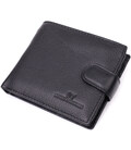 Горизонтальне портмоне для чоловіків із натуральної шкіри ST Leather 22459 Чорний