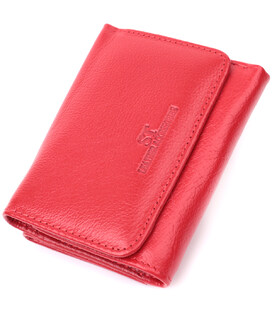 Шкіряний яскравий гаманець для жінок ST Leather 22505 Червоний
