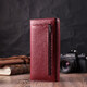 Горизонтальный женский кошелек из натуральной кожи ST Leather 22516 Бордовый фото