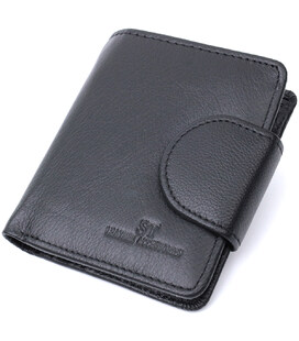 Вертикальний гаманець для жінок із натуральної шкіри ST Leather 22701 Чорний