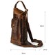 Мужская винтажная сумка через плечо Vintage 14782 Коричневая фото