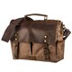Солидный портфель на плечо Vintage 20119 Коричневый фото