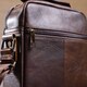 Сумка мужская из плотной кожи 14996 Vintage Коричневая фото