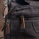 Сумка текстильная для ноутбука на два отделения Vintage 20177 Черная фото