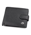 Мужской кошелек ST Leather 18309 (ST113-1) с зажимом для денег Черный