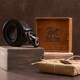 Ремень мужской с пряжкой автомат с силуэтом орла Vintage 20297 Черный фото