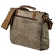 Ретро портфель комбинированный Vintage 20117 Светло-серый фото