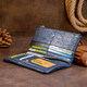 Вертикальный кошелек на кнопке женский ST Leather 19203 Темно-синий фото