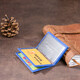 Визитница-книжка ST Leather 19219 Синяя фото