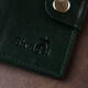 Мужское стильное кожаное портмоне Shvigel 16483 Зеленый фото