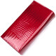 Яркий женский кошелек из лакированной кожи с визитницей ST Leather 19405 Красный фото