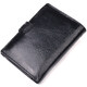Вертикальный мужской бумажник из натуральной кожи ST Leather 19406 Черный фото