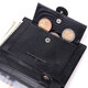 Вертикальный мужской бумажник из натуральной кожи ST Leather 19406 Черный фото