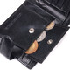 Мужской бумажник из натуральной гладкой кожи в два сложения ST Leather 19409 Черный фото