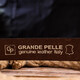 Стильный брючный мужской ремень из натуральной кожи Grande Pelle 21449 Коричневый фото