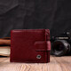 Стильное женское портмоне с блоком для карт из натуральной кожи ST Leather 19472 Бордовый фото