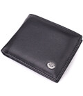 Гаманець-затиск з натуральної шкіри ST Leather 22476 Чорний