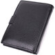 Практичный мужской бумажник с блоком под документы из натуральной кожи ST Leather 22478 Черный фото