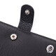 Практичный мужской бумажник с блоком под документы из натуральной кожи ST Leather 22478 Черный фото