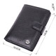 Практичный мужской бумажник с блоком под документы из натуральной кожи ST Leather 22478 Черный фото
