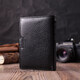 Практичный мужской бумажник с блоком под документы из натуральной кожи ST Leather 22478 Черный фото