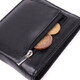 Кожаное мужское портмоне из зажимом ST Leather 22481 Черный фото