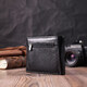 Кожаное мужское портмоне из зажимом ST Leather 22481 Черный фото