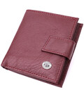 Компактный женский кошелек из натуральной кожи ST Leather 22674 Бордовый