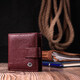 Компактный женский кошелек из натуральной кожи ST Leather 22674 Бордовый фото