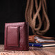 Компактный женский кошелек из натуральной кожи ST Leather 22674 Бордовый фото