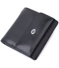 Оригінальне жіноче портмоне з натуральної шкіри ST Leather 22724 Чорний