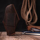 Оригинальный чехол для телефона из натуральной винтажной кожи Vintage sale_15058 Коричневый фото