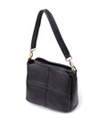 Женская сумка на три отделения из натуральной кожи sale_15122 Vintage Черный