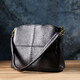 Женская сумка на три отделения из натуральной кожи sale_15122 Vintage Черный фото