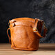 Небольшая женская сумка из натуральной кожи sale_15124 Vintage Рыжий фото