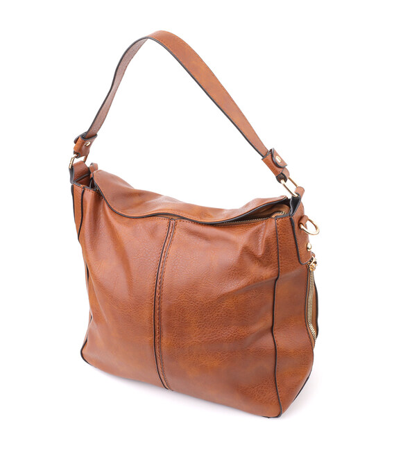 Женская сумка большого размера из экокожи Vintage sale_15140 Коричневый фото