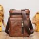 Барсетка мужская из натуральной кожи 14989 Vintage Коричневая фото