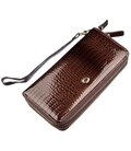 Жіночий лаковий клатч ST Leather 18908 Коричневий