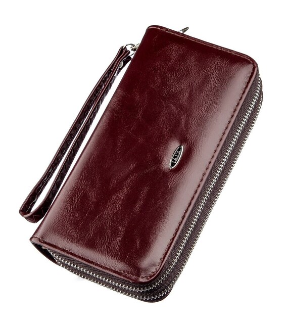 Кошелек женский из экокожи KIVI 19049 Коричневый фото