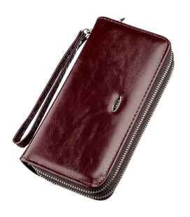Кошелек женский из экокожи KIVI 19049 Коричневый фото