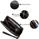 Мужской горизонтальный кожаный клатч SHVIGEL 19120 Черный фото