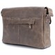 Сумка SHVIGEL 00980 из натуральной винтажной кожи Коричневая фото