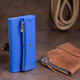 Клатч конверт с карманом для мобильного кожаный женский ST Leather 19268 Синий фото