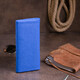 Клатч конверт с карманом для мобильного кожаный женский ST Leather 19268 Синий фото