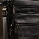 Сумка мужская на одно отделение зернистая Vintage 20203 Черная фото