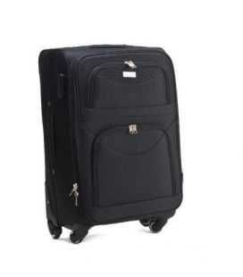 Валіза Wings 6802 Midi чорна 4 колесна картинка, зображення, фото
